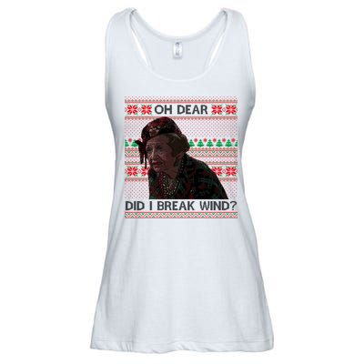 Oh Dear Did I Break Wind Funny Ugly Christmas Ladies Essential Flowy Tank