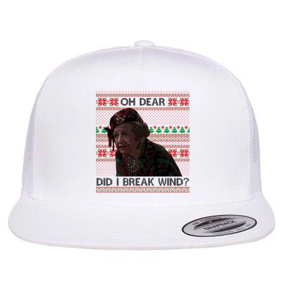 Oh Dear Did I Break Wind Funny Ugly Christmas Flatbill Hat