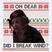 Oh Dear Did I Break Wind Funny Ugly Christmas Flatbill Hat