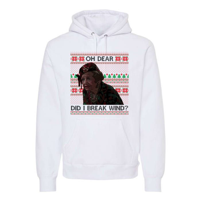 Oh Dear Did I Break Wind Funny Ugly Christmas Premium Hoodie