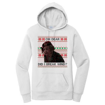 Oh Dear Did I Break Wind Funny Ugly Christmas Women's Pullover Hoodie