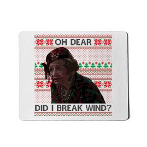 Oh Dear Did I Break Wind Funny Ugly Christmas Mousepad