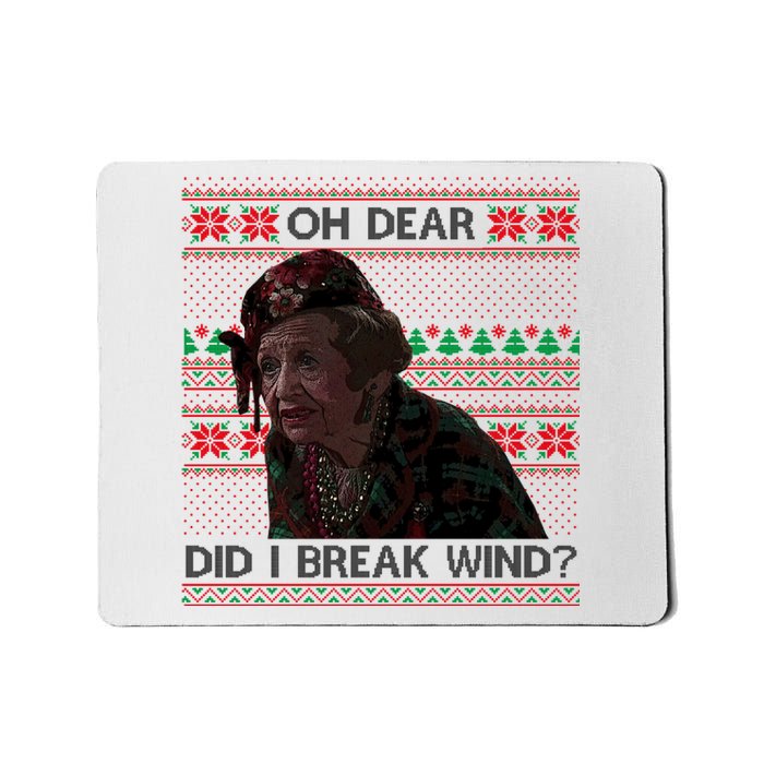 Oh Dear Did I Break Wind Funny Ugly Christmas Mousepad