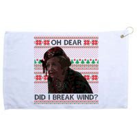 Oh Dear Did I Break Wind Funny Ugly Christmas Grommeted Golf Towel