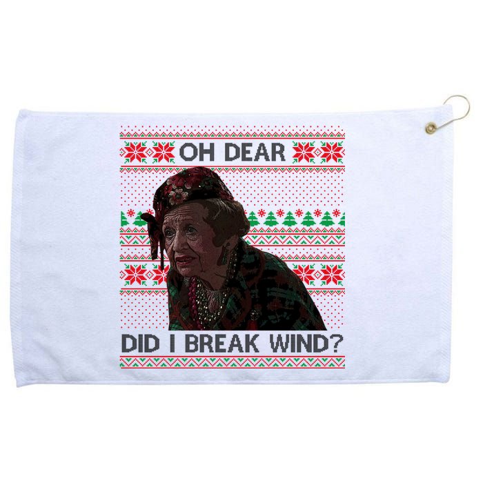 Oh Dear Did I Break Wind Funny Ugly Christmas Grommeted Golf Towel