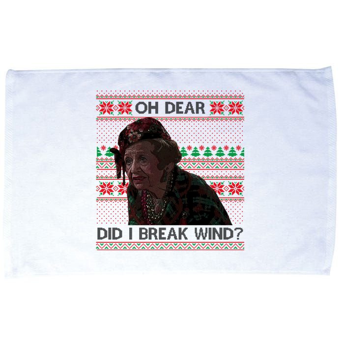 Oh Dear Did I Break Wind Funny Ugly Christmas Microfiber Hand Towel