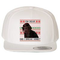 Oh Dear Did I Break Wind Funny Ugly Christmas Wool Snapback Cap