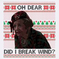 Oh Dear Did I Break Wind Funny Ugly Christmas Wool Snapback Cap
