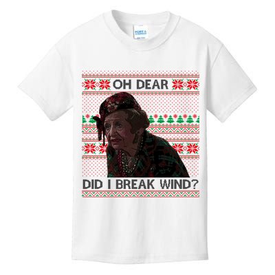 Oh Dear Did I Break Wind Funny Ugly Christmas Kids T-Shirt