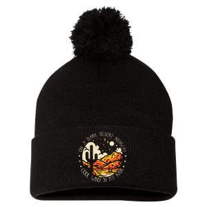 On Dark Deserts Highway Cool Wind In My Hair Pom Pom 12in Knit Beanie