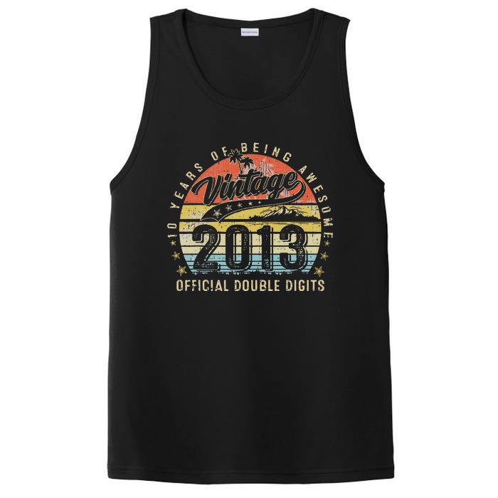 Official Double Digits 10th Birthday 10 Year Old Vintage PosiCharge Competitor Tank