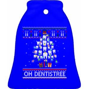 Oh Dentistree Dentist Christmas Ugly Xmas Sweater Gift Ceramic Bell Ornament