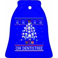 Oh Dentistree Dentist Christmas Ugly Xmas Sweater Gift Ceramic Bell Ornament