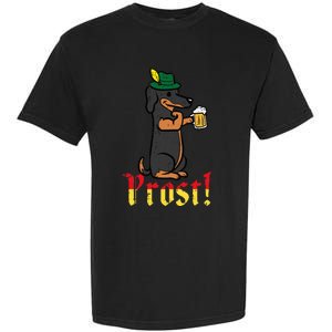 Oktoberfest Dog Dachshund Prost Wiener German Dad Garment-Dyed Heavyweight T-Shirt