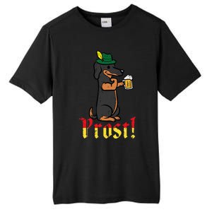 Oktoberfest Dog Dachshund Prost Wiener German Dad Tall Fusion ChromaSoft Performance T-Shirt