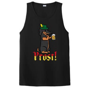 Oktoberfest Dog Dachshund Prost Wiener German Dad PosiCharge Competitor Tank