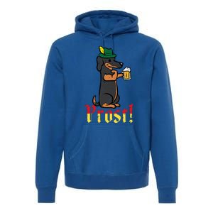 Oktoberfest Dog Dachshund Prost Wiener German Dad Premium Hoodie