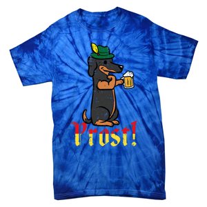 Oktoberfest Dog Dachshund Prost Wiener German Dad Tie-Dye T-Shirt