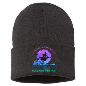 On Dark Deserts Highway Witch Cool Wind In My Hair Sustainable Knit Beanie