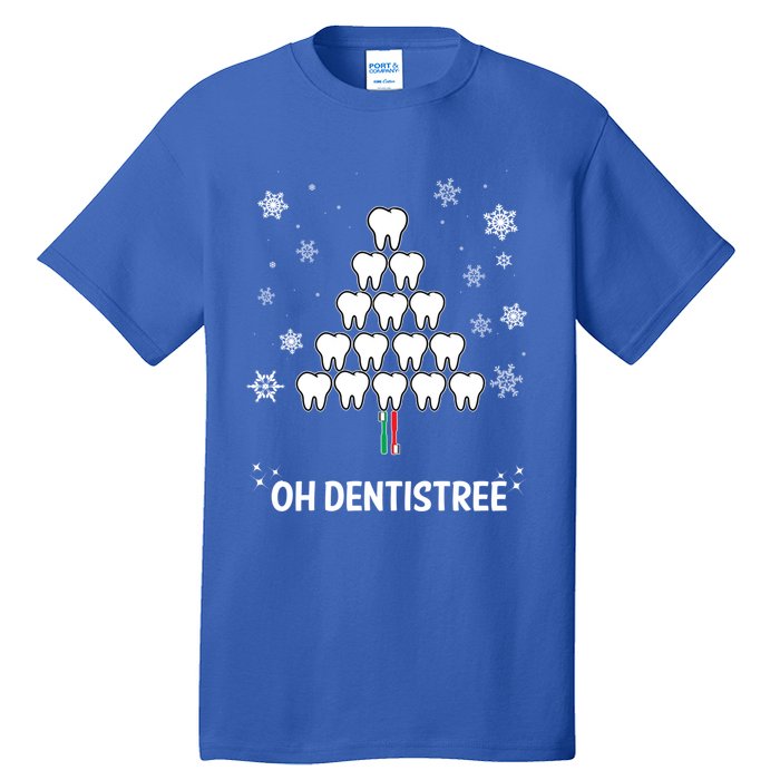 Oh Dentistree Dentist Christmas Sweater Design Gift Tall T-Shirt