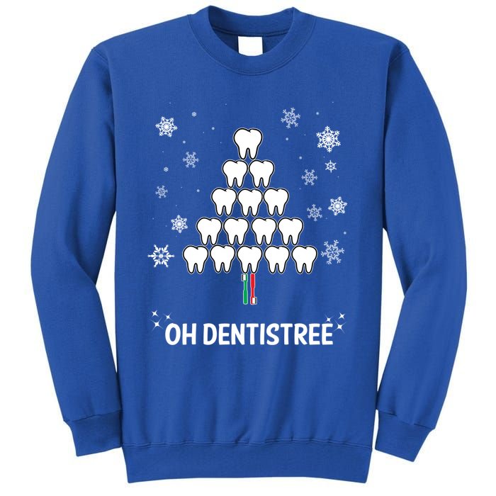 Oh Dentistree Dentist Christmas Sweater Design Gift Tall Sweatshirt