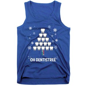 Oh Dentistree Dentist Christmas Sweater Design Gift Tank Top