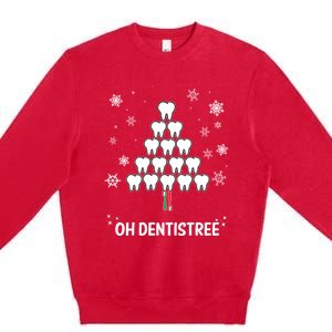 Oh Dentistree Dentist Christmas Sweater Design Gift Premium Crewneck Sweatshirt