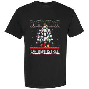 Oh Dentistree Dentist Christmas Ugly Xmas Sweater Gift Garment-Dyed Heavyweight T-Shirt