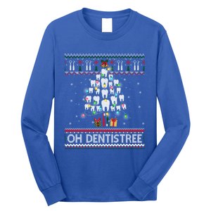 Oh Dentistree Dentist Christmas Ugly Xmas Sweater Gift Long Sleeve Shirt