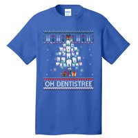 Oh Dentistree Dentist Christmas Ugly Xmas Sweater Gift Tall T-Shirt