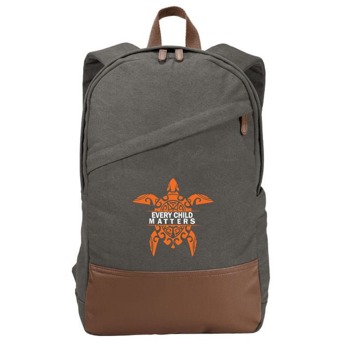 Orange Day Every Child Matters Indigenous Awareness Equality Cotton Canvas Backpack