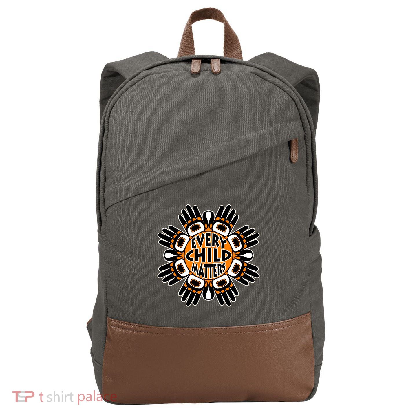 Orange Day Every Child Matters Cotton Canvas Backpack