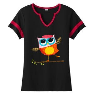 Owl Diaries Essentials Ladies Halftime Notch Neck Tee