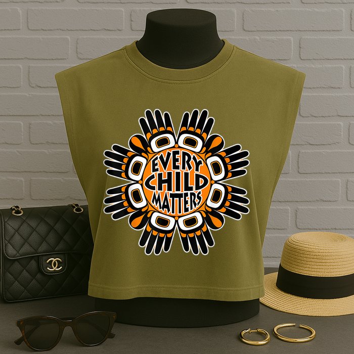 Orange Day, Every Child Matters Garment-Dyed Women's Muscle Tee
