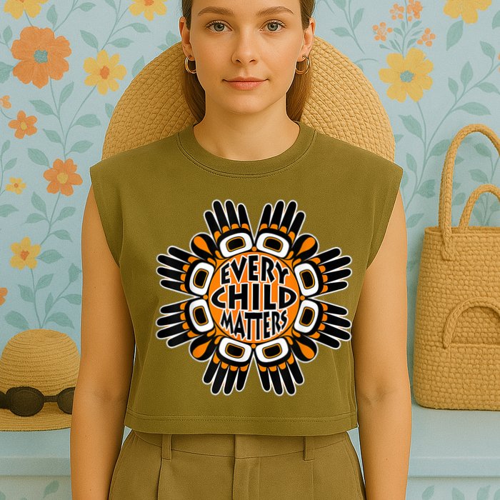 Orange Day, Every Child Matters Garment-Dyed Women's Muscle Tee