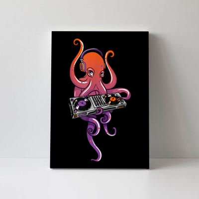 Octopus DJ Electronic Music Techno Rave Party Canvas