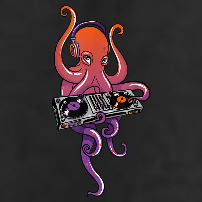 Octopus DJ Electronic Music Techno Rave Party 11oz C Handle Ceramic Mug