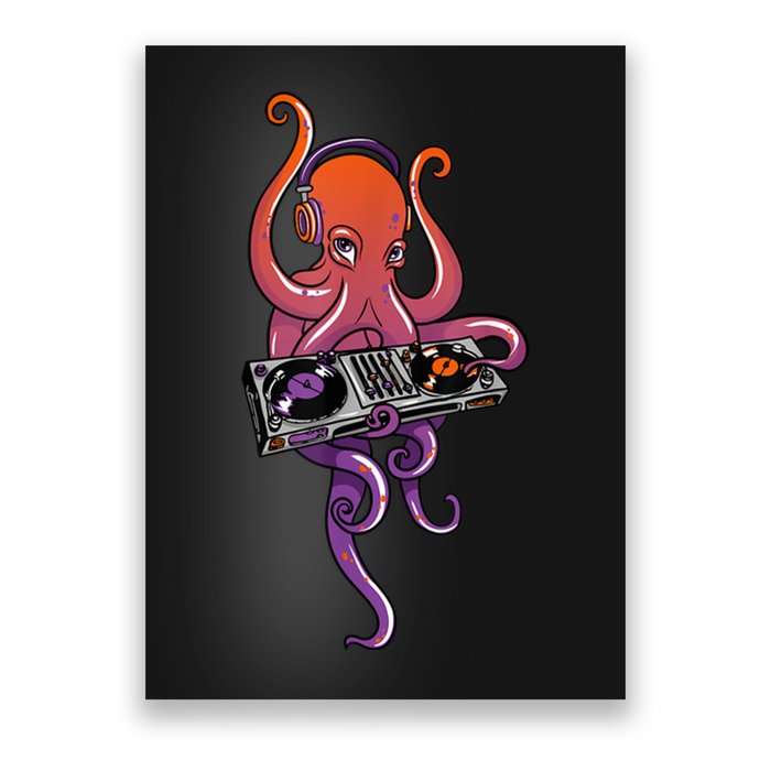 Octopus DJ Electronic Music Techno Rave Party Poster