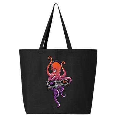 Octopus DJ Electronic Music Techno Rave Party 25L Jumbo Tote