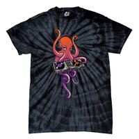 Octopus DJ Electronic Music Techno Rave Party Tie-Dye T-Shirt