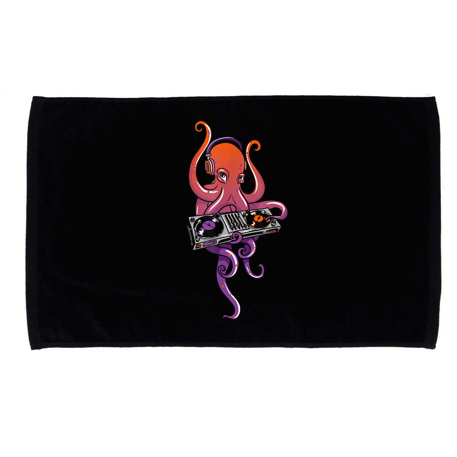 Octopus DJ Electronic Music Techno Rave Party Microfiber Hand Towel