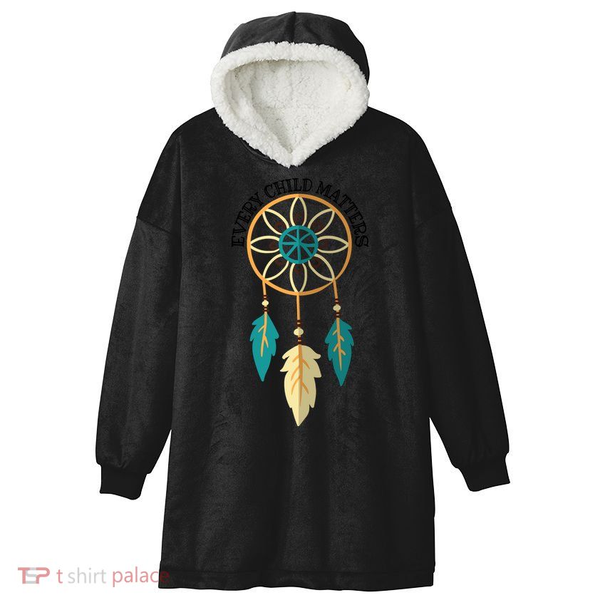 Orange Day Every Child Matters Spirit Of Reconciliation Hooded Wearable Blanket