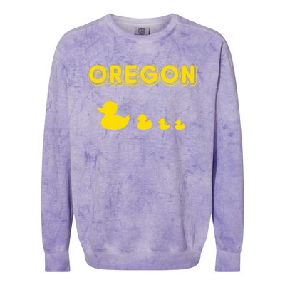 Oregon Duck Family Colorblast Crewneck Sweatshirt