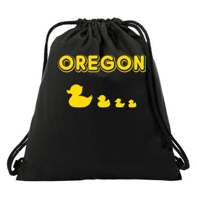 Oregon Duck Family Drawstring Bag