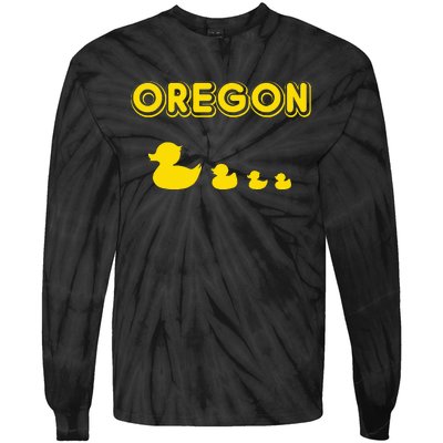 Oregon Duck Family Tie-Dye Long Sleeve Shirt