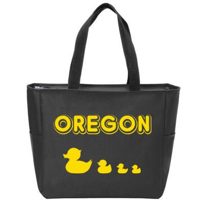 Oregon Duck Family Zip Tote Bag