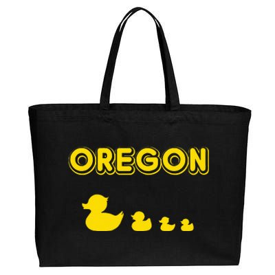 Oregon Duck Family Cotton Canvas Jumbo Tote