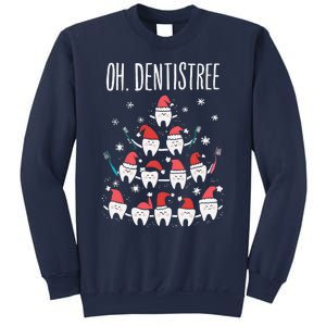 Oh Dentistree Funny Dental Christmas Tooth Hygienist Dentist Sweatshirt