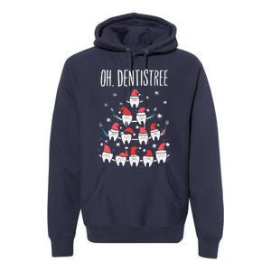 Oh Dentistree Funny Dental Christmas Tooth Hygienist Dentist Premium Hoodie