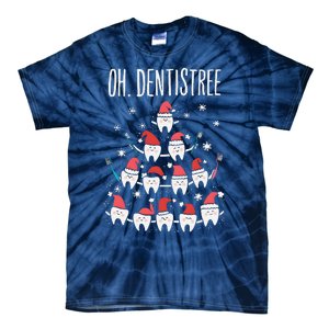 Oh Dentistree Funny Dental Christmas Tooth Hygienist Dentist Tie-Dye T-Shirt